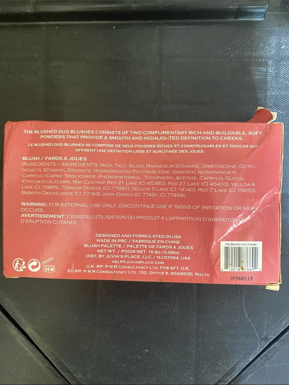 Juvia's Place Blushed Rouge Blush Palette - Volume 5